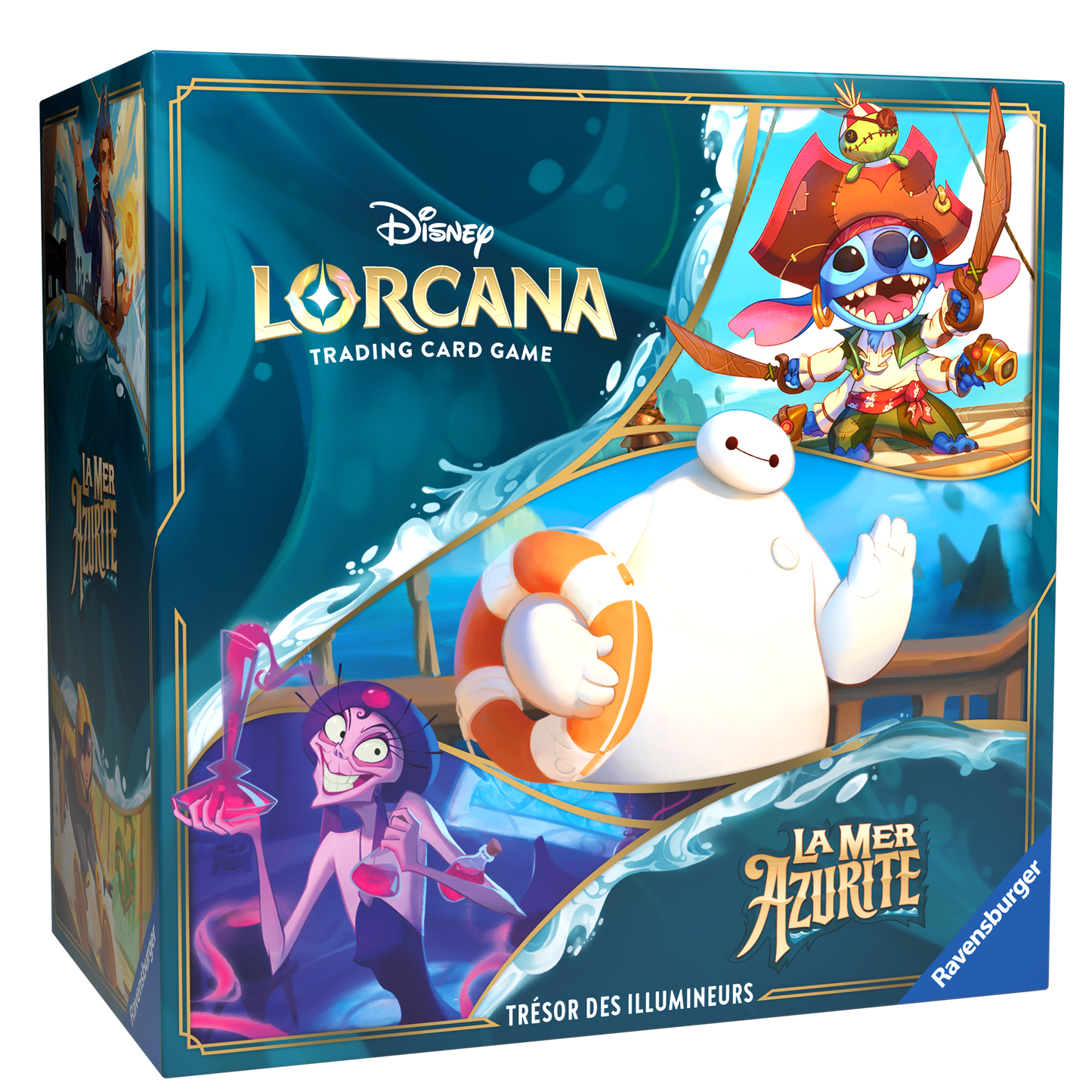 Coffret Collector – Disney – Lorcana – Trove Pack – Trésors des Illumineurs – La Mer Azurite – Chapitre 6 – FR