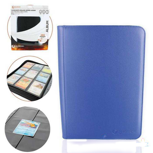 ALBUM DELUXE ZIP 9 CASES POUR 360 CARTES (BLEU) - ALBUM DELUXE ZIP 9 CASES POUR 360 CARTES (BLEU)