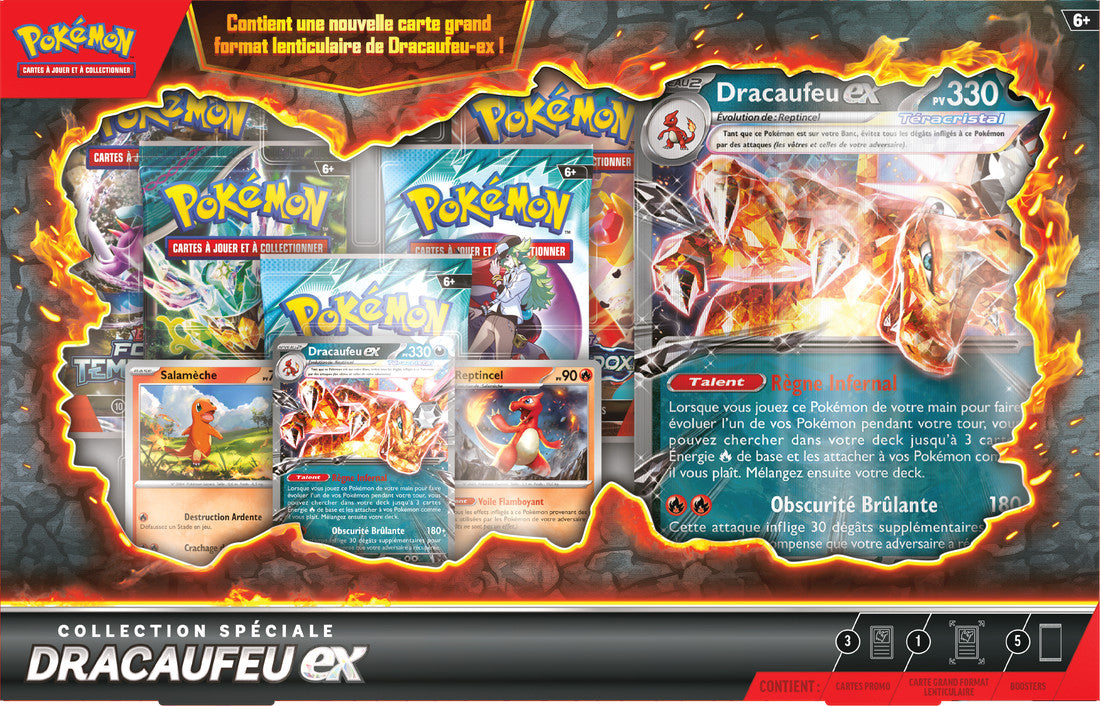 Pokémon - Coffret Collection Spécial Dracaufeu Ex - FR