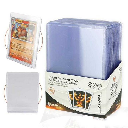 PROTECTIONS TOPLOADERS 35PT 3"X4" (X 25) STANDARD - PHOENIX SHIELD