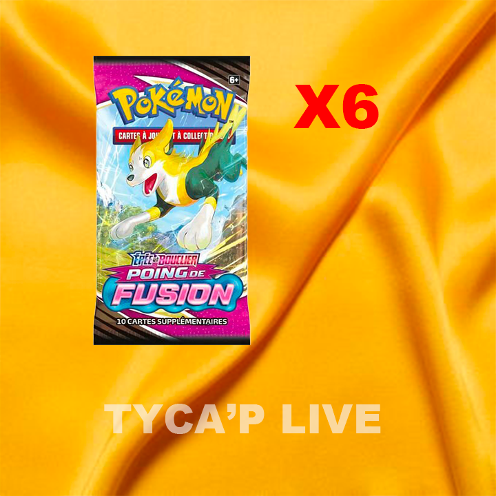 6 Booster Poing de Fusion ouvert en live