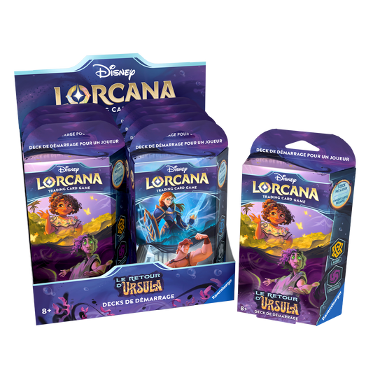 Lorcana -  lot de 2 Decks de Démarrage - Chapitre 4 -  Anna/Hercules – Mirabelle/Bruno – FR