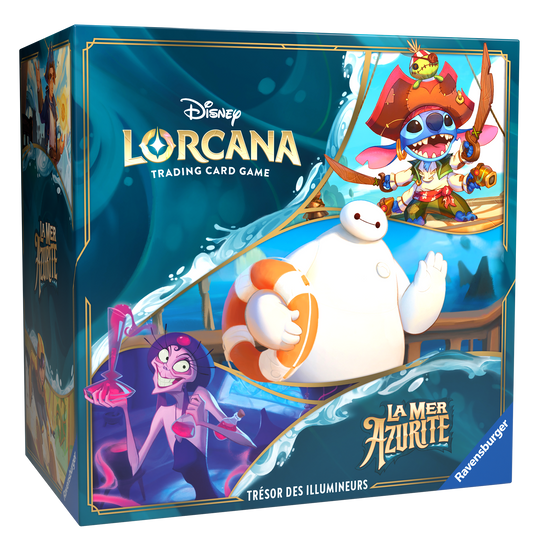 Coffret Collector – Disney – Lorcana – Trove Pack – Trésors des Illumineurs – La Mer Azurite – Chapitre 6 – FR