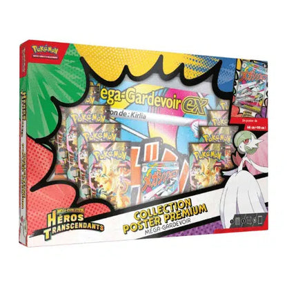 Pokémon - Lot des 2 Coffrets premium Poster – Méga Lucario Ex – Méga Gardevoir Ex – ME2.5 – Héros Transcendants – FR