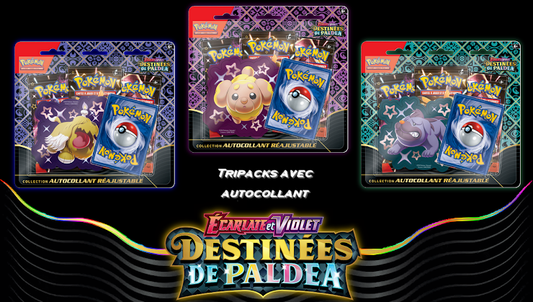 Pokémon - lot des 3 tripack - EV4.5  Destinées de Paldea