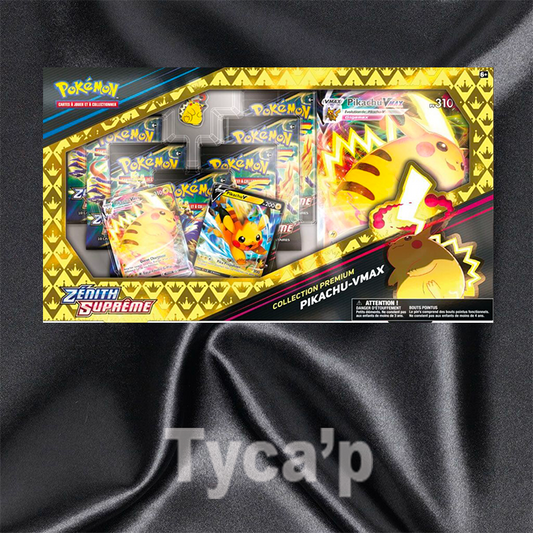 Pokemon -COFFRET Premium Pikachu Vmax Pin's 12.5 - Zénith Suprême -FR